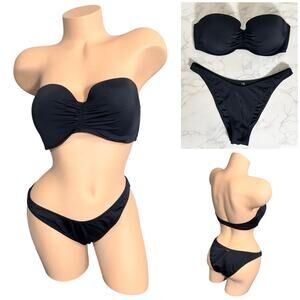 VICTORIA'S SECRET SWIM Bandeau Bikini Top and Skimpy Bottoms $120